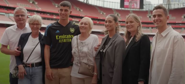 Anne Havertz with her family